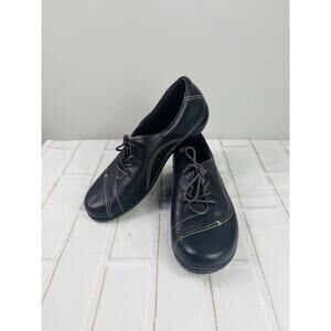 Clarks brown leather loafer comfort shoes size 10M